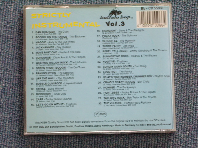 画像: VA - STRICTLY INSTRUMENTAL VOL.3 / 1997 GERMANY USED MINT CD  
