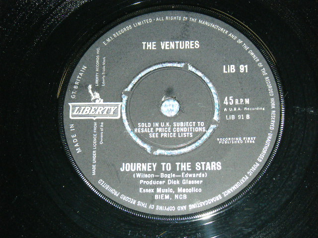 画像1: THE VENTURES - JOURNEY TO THE STARS ( MINT-/MINT- ) /1964  UK ORIGINAL 7" SINGLE 